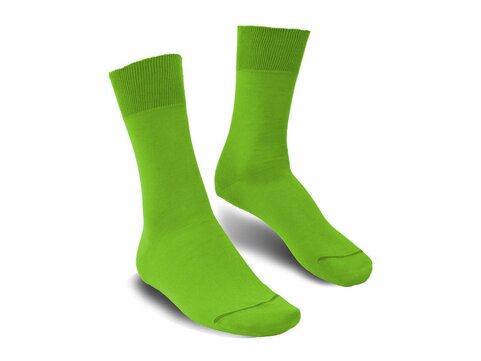 Langer & Messmer Herren Socken aus weicher Baumwolle Farbe Hellgrn