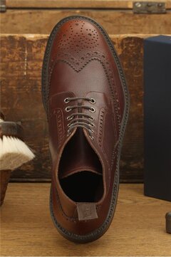 Loake Bedale Bordeaux Goodyear Welted Rubber Soles