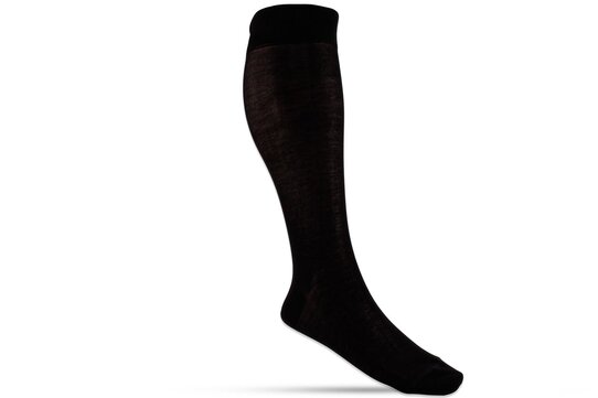 Langer & Messmer Knee-Length Socks Filoscozia Black