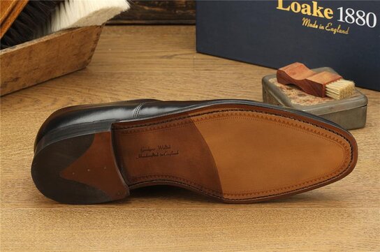 Loake Aldwych Black Size UK 10 Goodyear Welted