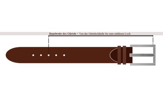 Langer & Messmer Mens Belt Heidelberg black 38