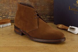Loake Pimlico Brown Suede Size UK 8.5 Goodyear Welted...