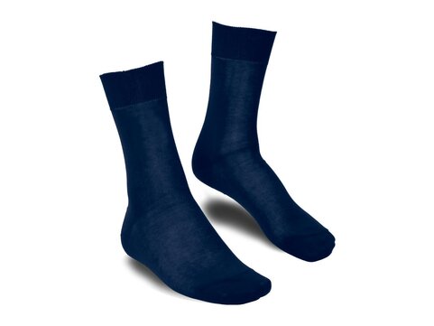 Langer & Messmer Calf-Length Socks Filoscozia Denim UK Size 9.5-10.5