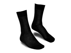 Langer & Messmer Calf-Length Socks Filoscozia Black